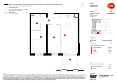 Mieszkanie, 56,72 m², 3 pokoje, piętro 1, oferta nr B/108