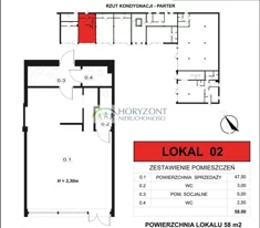 Lokal użytkowy do wynajęcia, 58,00 m², oferta nr 141/260/OLW