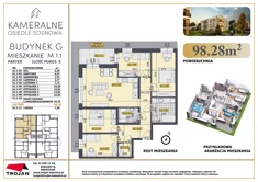 Mieszkanie, 98,28 m², 5 pokoi, parter, oferta nr M 1.1