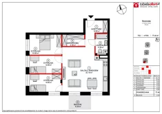 Mieszkanie, 76,89 m², 4 pokoje, piętro 3, oferta nr F23