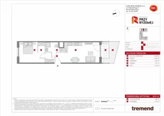 Mieszkanie, 43,51 m², 2 pokoje, parter, oferta nr B/93