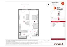 Mieszkanie, 47,69 m², 2 pokoje, piętro 1, oferta nr C/11