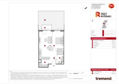 Mieszkanie, 47,69 m², 2 pokoje, parter, oferta nr C/3