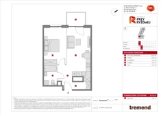 Mieszkanie, 44,12 m², 2 pokoje, piętro 1, oferta nr E/74