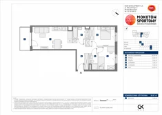 Mieszkanie, 59,61 m², 3 pokoje, piętro 5, oferta nr A/57