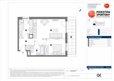 Mieszkanie, 51,91 m², 3 pokoje, parter, oferta nr B/3