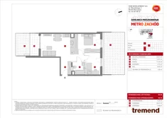 Mieszkanie, 62,76 m², 3 pokoje, parter, oferta nr F/74