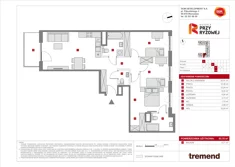 Mieszkanie, 83,70 m², 4 pokoje, piętro 4, oferta nr A/112