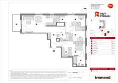 Mieszkanie, 82,08 m², 4 pokoje, piętro 2, oferta nr A/135