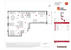 Mieszkanie, 78,45 m², 4 pokoje, piętro 3, oferta nr D/51