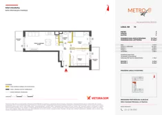 Mieszkanie, 53,72 m², 3 pokoje, piętro 5, oferta nr X/70