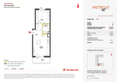 Mieszkanie, 44,45 m², 2 pokoje, piętro 1, oferta nr X/75