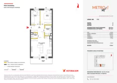 Mieszkanie, 60,47 m², 3 pokoje, piętro 2, oferta nr VIII/113