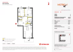 Mieszkanie, 54,81 m², 3 pokoje, piętro 5, oferta nr IV/58