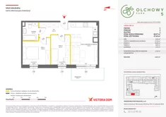 Mieszkanie, 48,97 m², 3 pokoje, piętro 1, oferta nr V/15