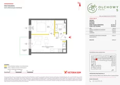 Mieszkanie, 32,76 m², 2 pokoje, piętro 1, oferta nr V/49