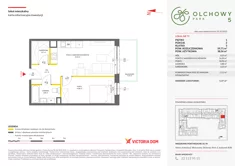 Mieszkanie, 39,71 m², 2 pokoje, piętro 1, oferta nr V/79