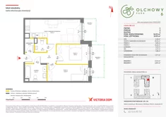 Mieszkanie, 56,92 m², 3 pokoje, piętro 1, oferta nr VI/121