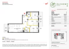 Mieszkanie, 73,68 m², 4 pokoje, piętro 1, oferta nr IV/11