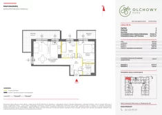 Mieszkanie, 54,92 m², 3 pokoje, piętro 2, oferta nr I/18B