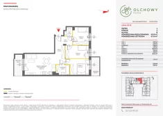 Mieszkanie, 69,54 m², 4 pokoje, piętro 2, oferta nr I/38B