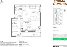 Mieszkanie, 68,38 m², 3 pokoje, piętro 2, oferta nr A1-25