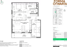 Mieszkanie, 81,65 m², 4 pokoje, piętro 3, oferta nr A1-36
