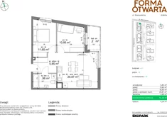 Mieszkanie, 54,28 m², 3 pokoje, piętro 5, oferta nr A1-51