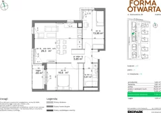 Mieszkanie, 71,39 m², 3 pokoje, piętro 1, oferta nr A2-12
