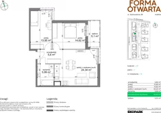 Mieszkanie, 64,50 m², 3 pokoje, piętro 1, oferta nr A2-13
