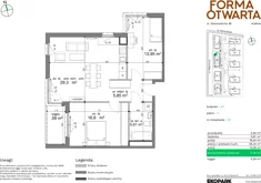 Mieszkanie, 71,39 m², 3 pokoje, piętro 2, oferta nr A2-22