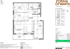 Mieszkanie, 81,68 m², 4 pokoje, piętro 2, oferta nr A2-28
