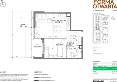 Mieszkanie, 52,34 m², 2 pokoje, parter, oferta nr A2-3