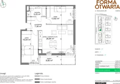 Mieszkanie, 68,41 m², 3 pokoje, piętro 3, oferta nr A2-37