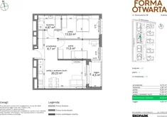 Mieszkanie, 58,83 m², 3 pokoje, piętro 4, oferta nr A2-44