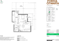Mieszkanie, 64,50 m², 3 pokoje, parter, oferta nr A2-7