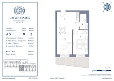 Apartament inwestycyjny, 44,57 m², 2 pokoje, parter, oferta nr A5