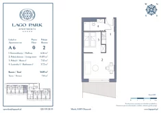 Apartament inwestycyjny, 31,05 m², 2 pokoje, parter, oferta nr A6