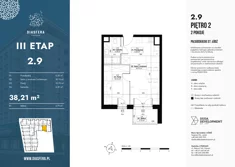 Mieszkanie, 38,21 m², 2 pokoje, piętro 2, oferta nr 2_9