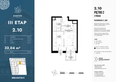 Mieszkanie, 32,04 m², 1 pokój, piętro 2, oferta nr 2_10