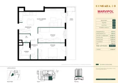 Mieszkanie, 67,34 m², 3 pokoje, parter, oferta nr A002