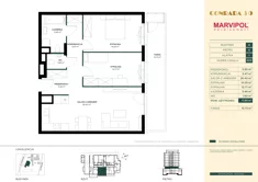 Mieszkanie, 71,85 m², 3 pokoje, parter, oferta nr A003