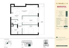 Mieszkanie, 67,34 m², 3 pokoje, piętro 2, oferta nr A022