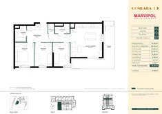Mieszkanie, 75,58 m², 4 pokoje, piętro 5, oferta nr A057