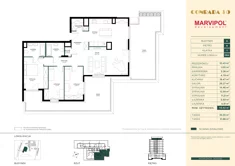 Mieszkanie, 113,82 m², 4 pokoje, piętro 8, oferta nr A084