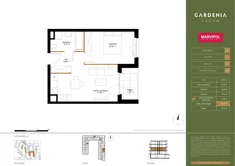 Mieszkanie, 40,87 m², 2 pokoje, piętro 1, oferta nr D019