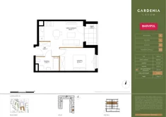 Mieszkanie, 39,68 m², 2 pokoje, piętro 2, oferta nr D021