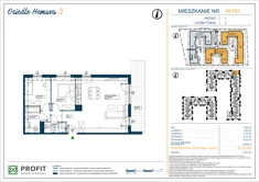 Mieszkanie, 72,12 m², 3 pokoje, piętro 1, oferta nr 191