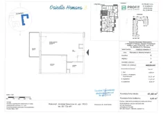 Mieszkanie, 41,71 m², 2 pokoje, piętro 1, oferta nr 57