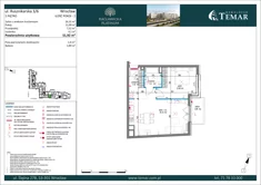 Mieszkanie, 51,92 m², 2 pokoje, piętro 1, oferta nr 3_6